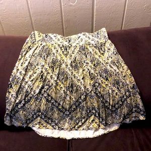 Yellow and Navy skirt